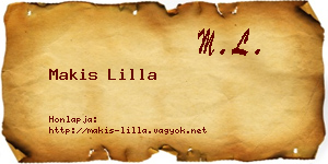 Makis Lilla névjegykártya